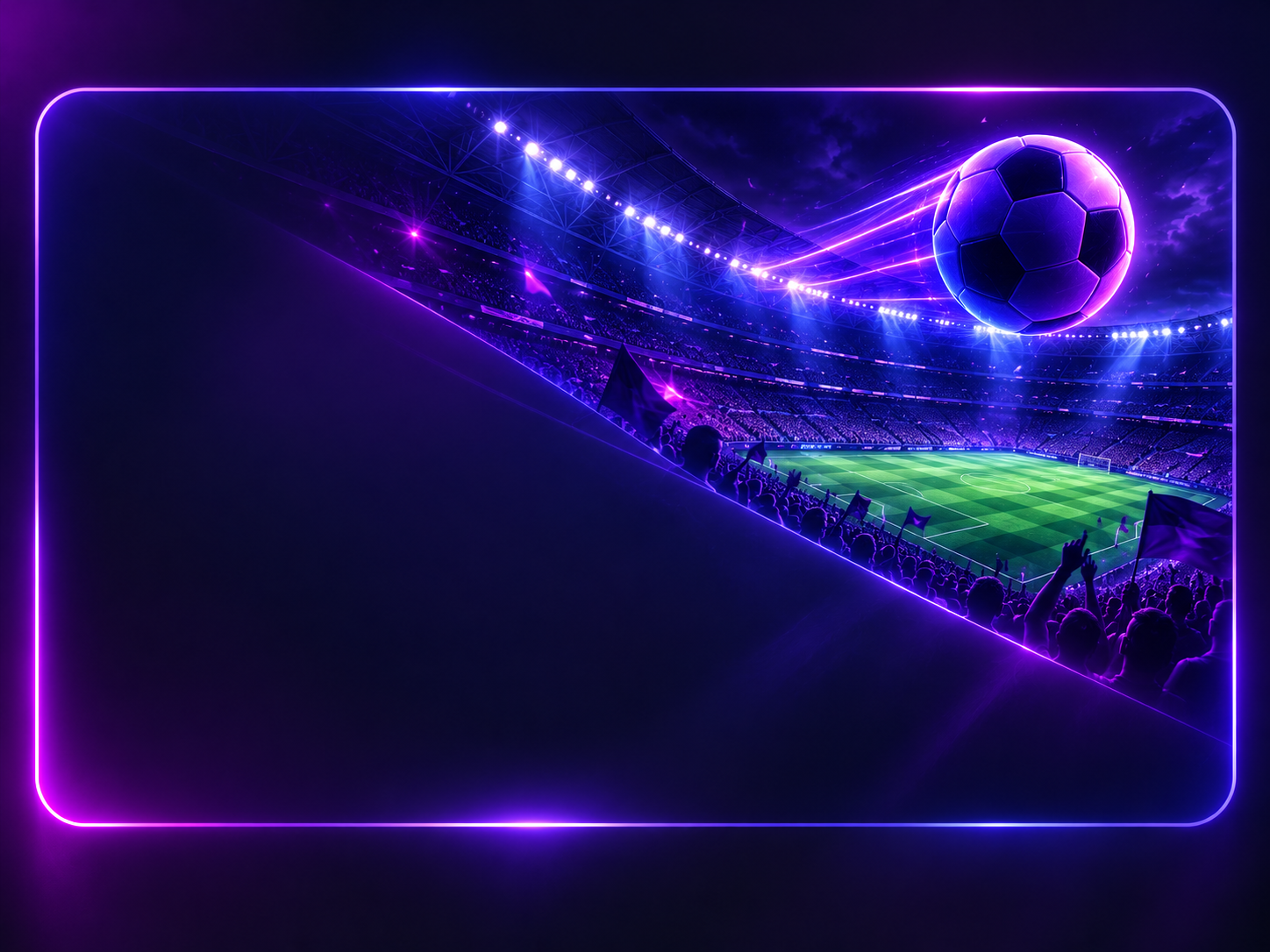 Illustration violette représentant des événements sportifs en direct